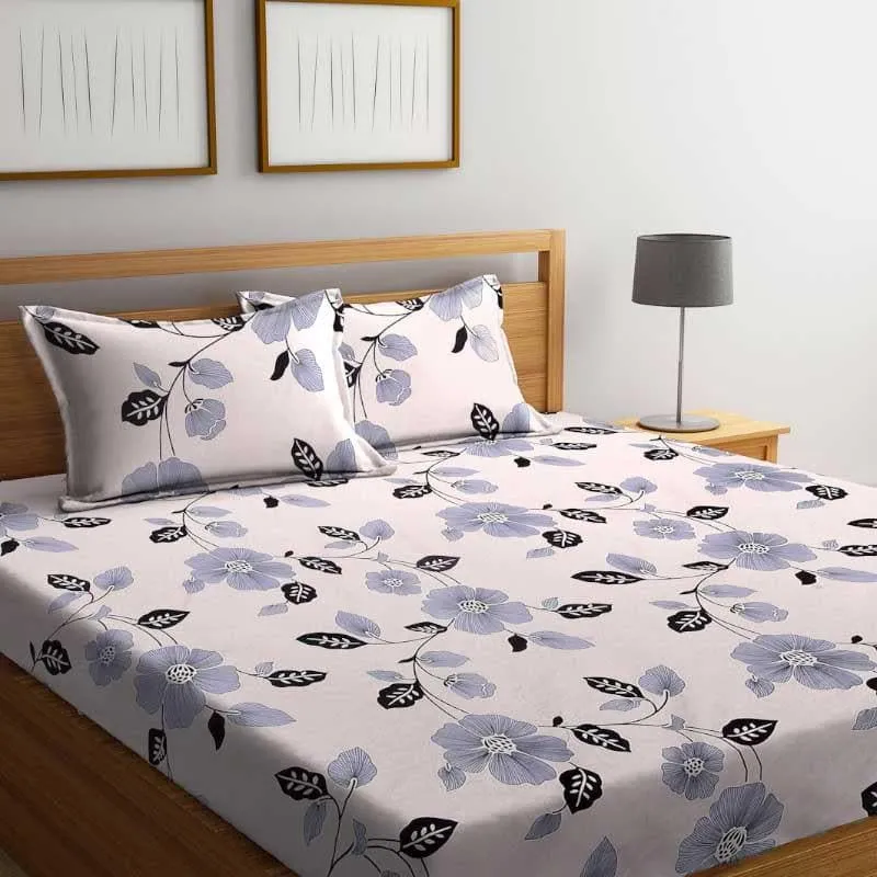 Assendria Printed Microfiber Bedsheet - 130 GSM media 1