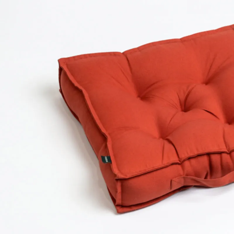 Tara Floor Cushion (Terracotta Brown) - Set Of Three media 3