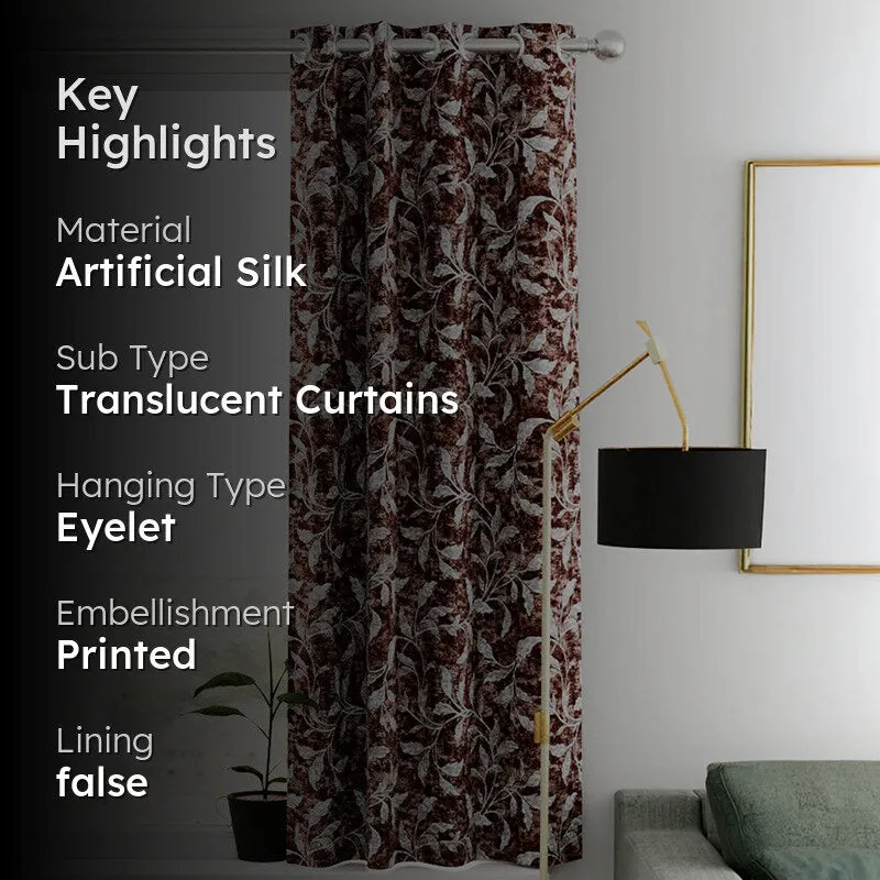 Ralph Floral Artificial Silk Curtain media 2