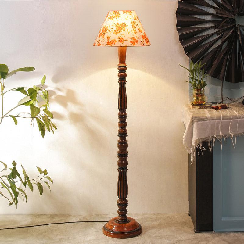 Ibis Tira Vintage Wooden Floor Lamp