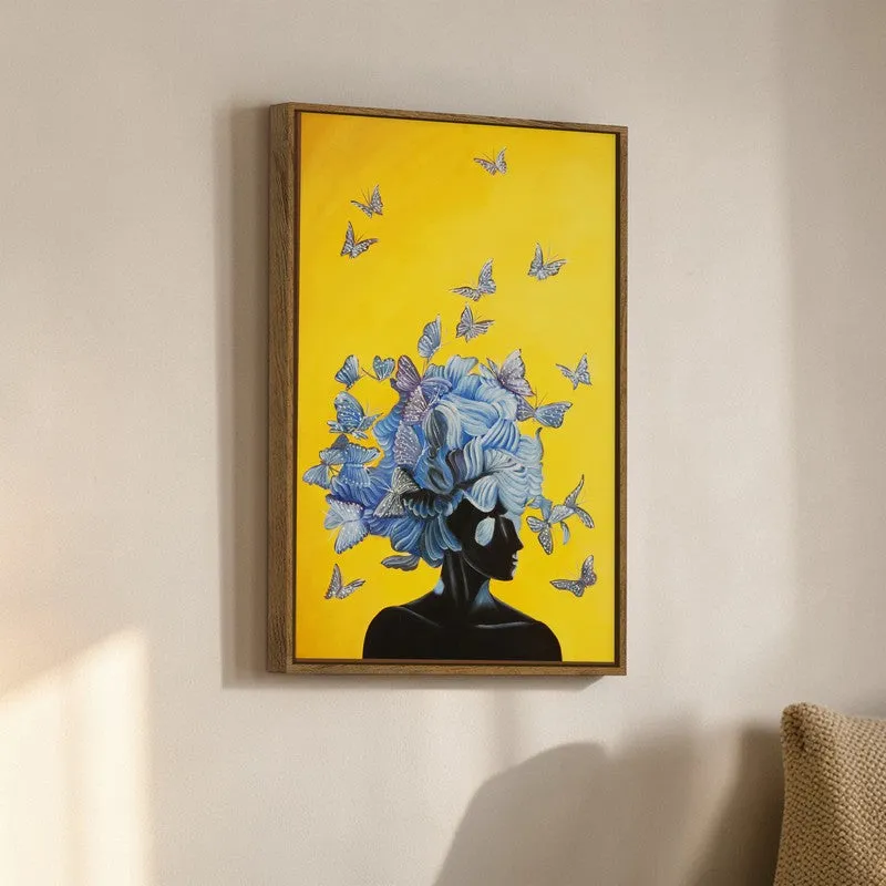 Wings of Her Canvas Wall Art With Frame media 3