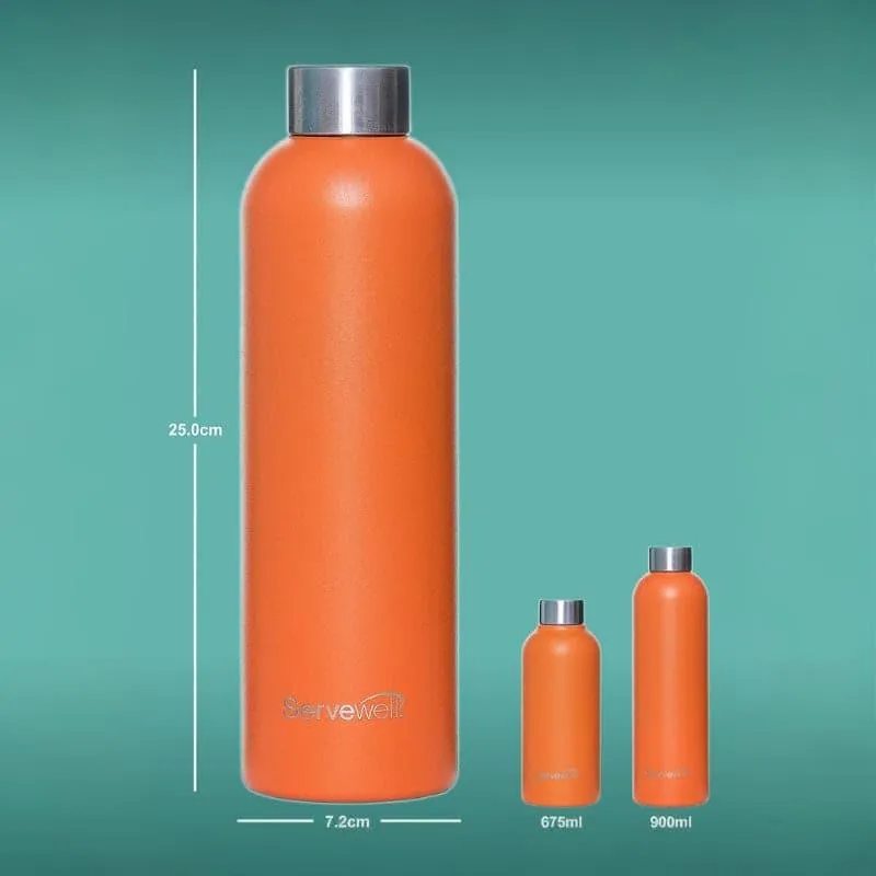 Steel Elegance Elixir Bottle (900 mL) - Sunset Orange media 5