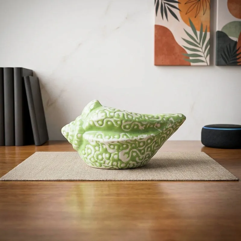 Sea Shell Planter - Green media 1
