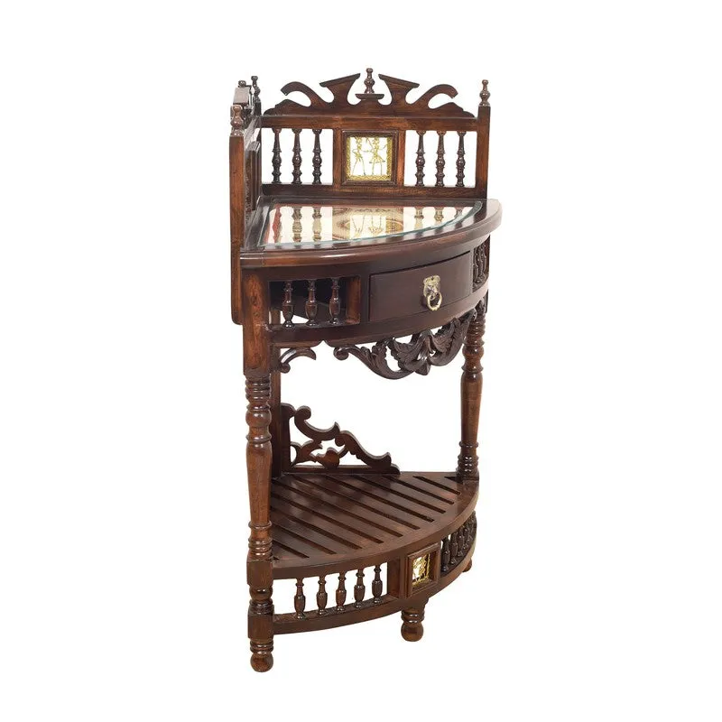Quadro II Teak Wood Side Table media 4