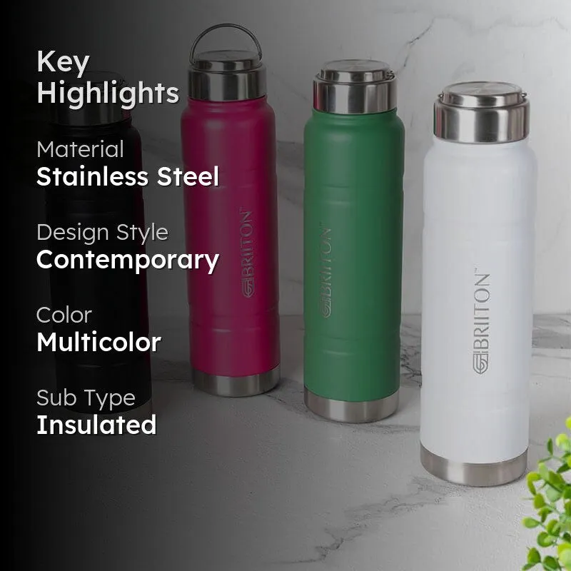 Velno Hot & Cold Thermos Water Bottle (750 mL Each) - Set Of Four media 2