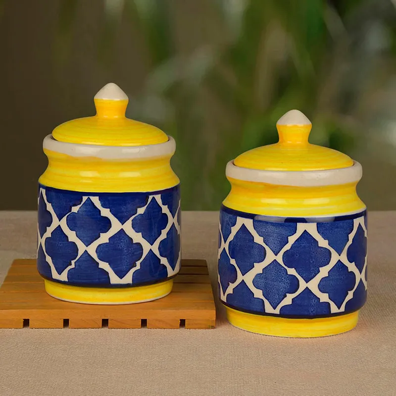Medina Bharni Ceramic Jar (225 mL) - Four Piece Set media 4