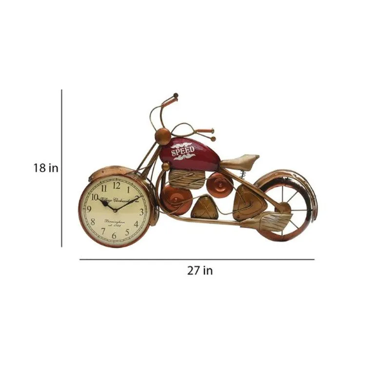 Speed Dial Motorcycle Accent Metal Wall Clock media 5