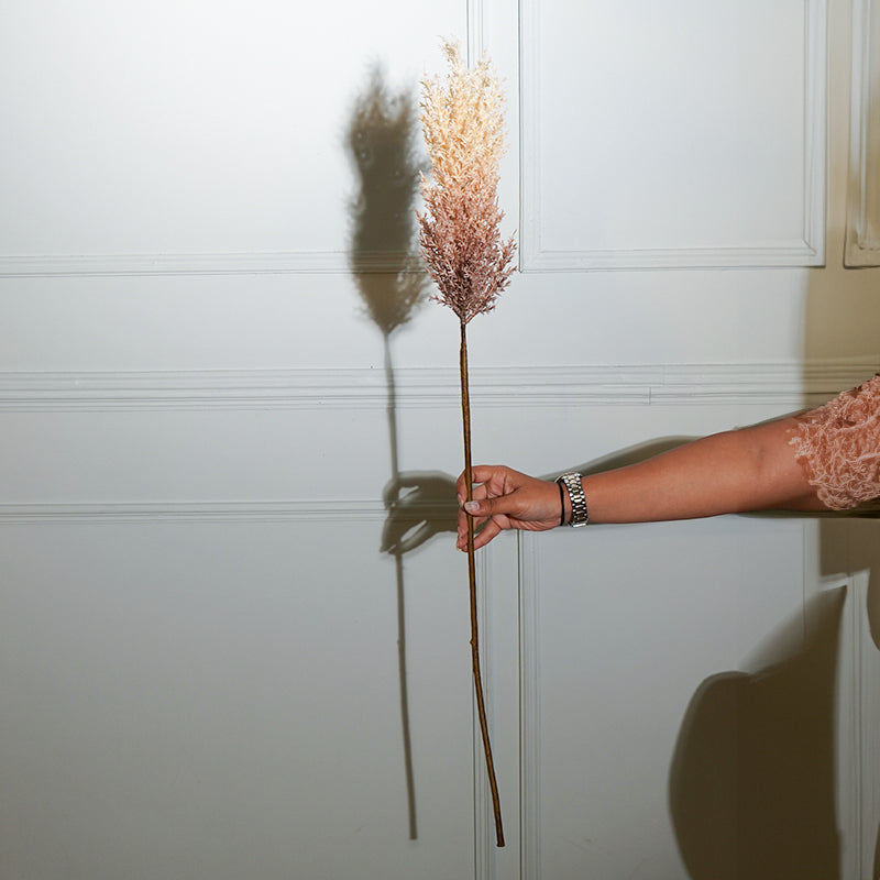 Faux Sabina Millet Grass Flower Stick (Beige) - 36 CM