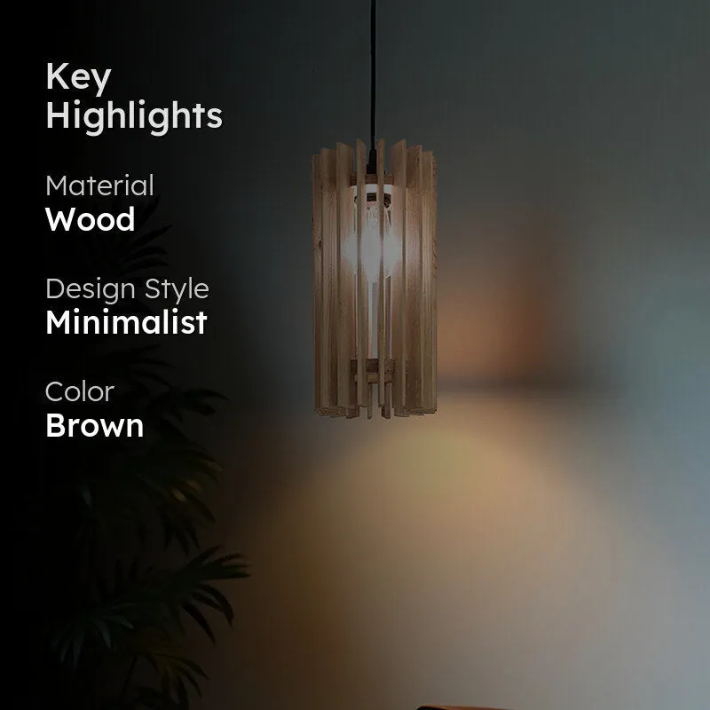 Mariette Single Wooden Ceiling Lamp media 2