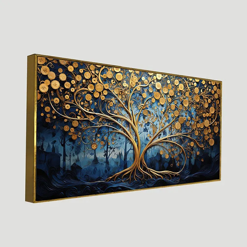 Golden Tree Of Life Canvas Wall Painting media 4
