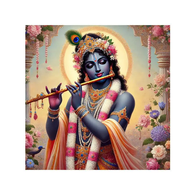Vanamali Vasudeva Wall Painting media 4