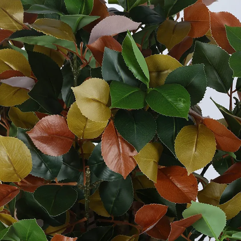 Verdis Artificial Ficus With Black Plastic Pot - 4 Feet media 4