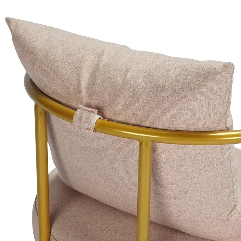 Estora Metal Accent Chair - Pink media 4