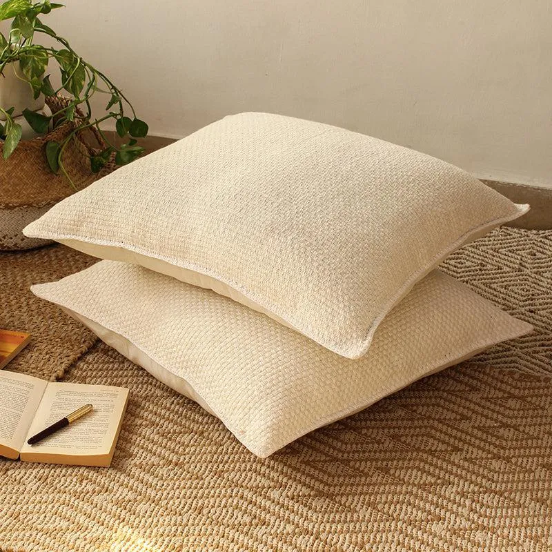 Vindhya Cushion Cover (Ivory) - Set Of Two media 2