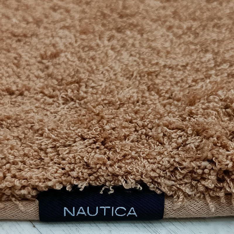 Nautica Cashmere Step Solid Anti-Skid Bath Mat (Tan) - Set Of Two media 3