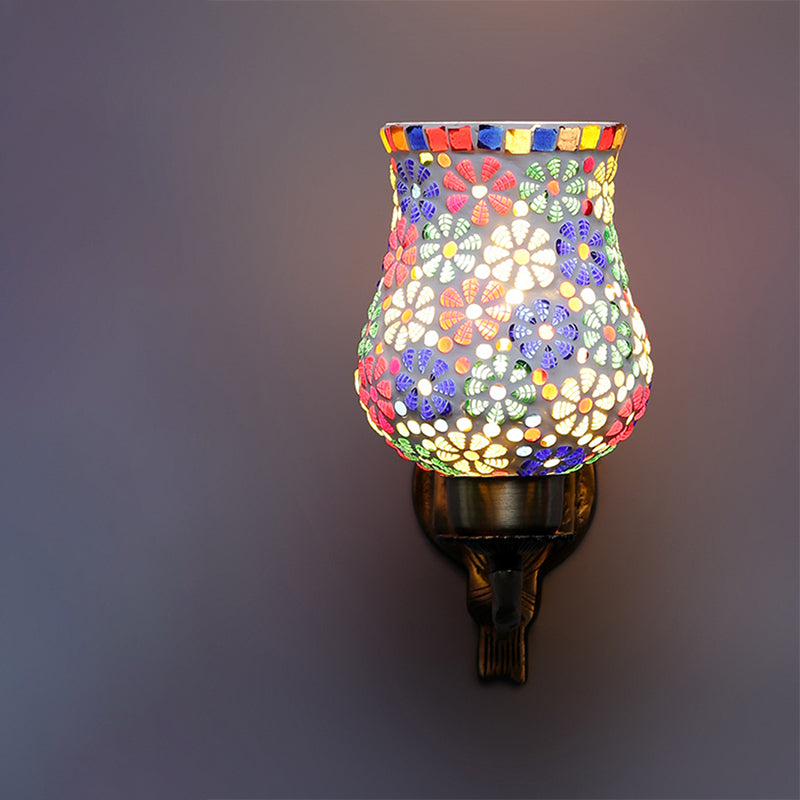 Bido Love Gleam Mosaic Glass & Metal Wall Lamp