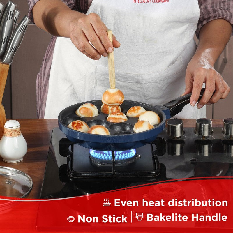Vinod Raven Non-Stick Paniyaram Pan With Lid - 11 Inches media 6