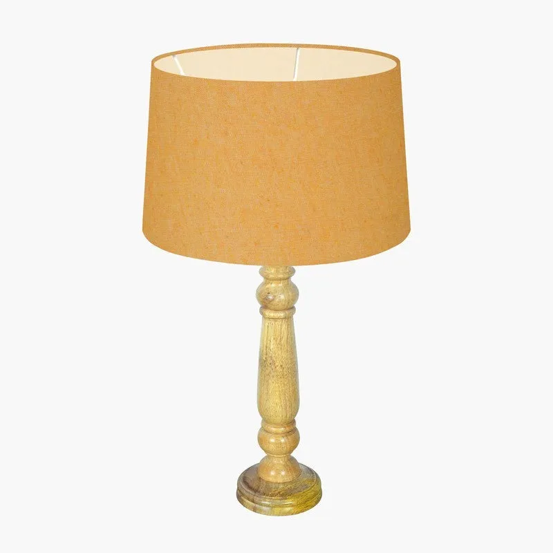 LumiCalm Ambient Desk Wooden Table Lamp - Yellow media 4