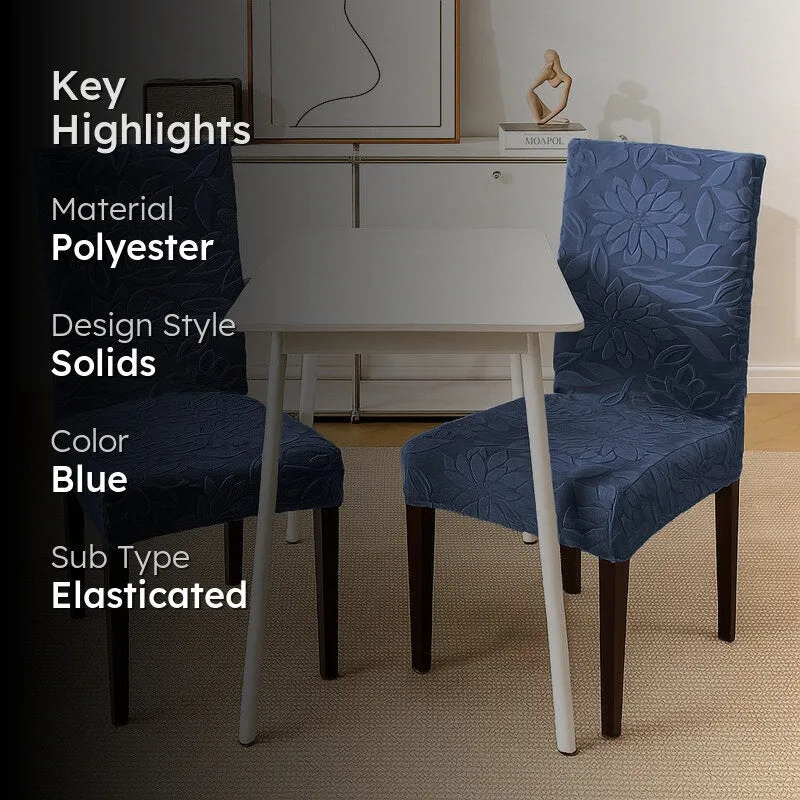 Serena Chair Cover (Blue) - Set Of Two media 2