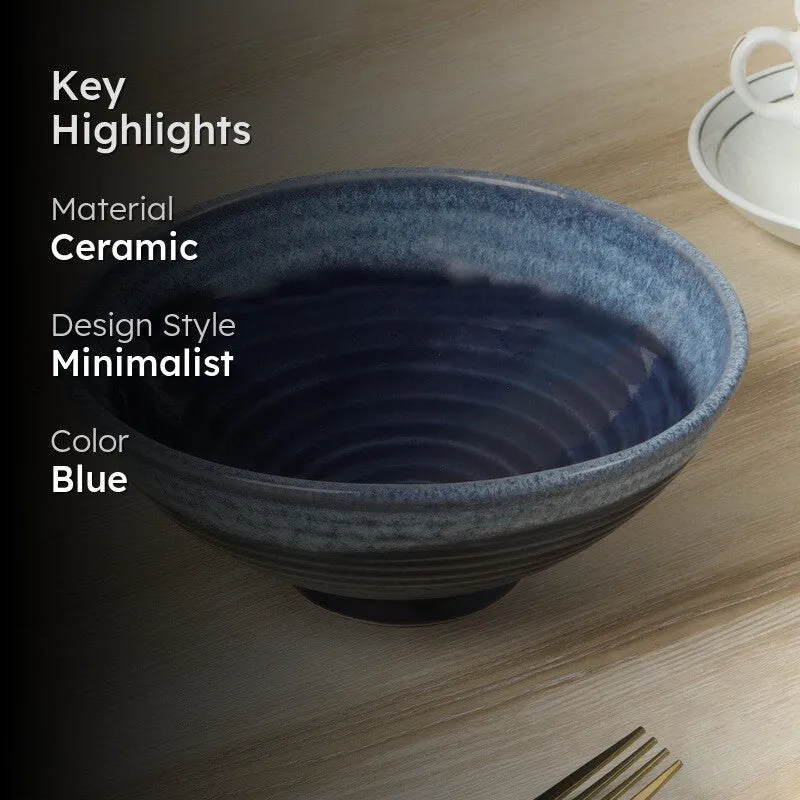 Ceramic Serving Bowls (Blue) - 700 mL media 2