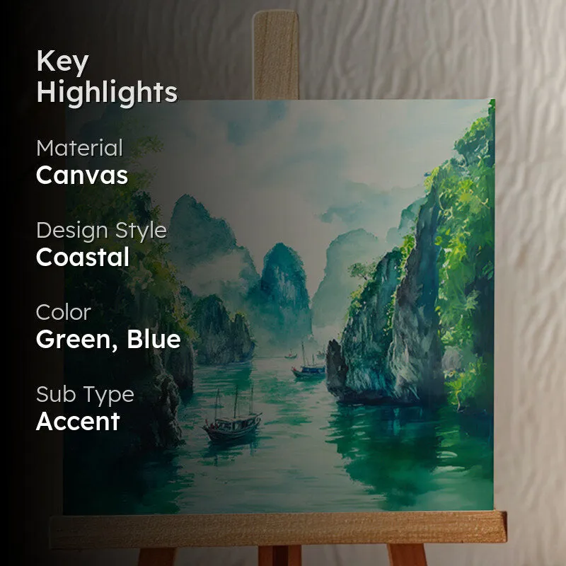 Turquoise Waterscape Showpiece media 2