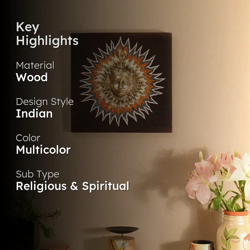 Divine Surya Brass Wall Art media 2