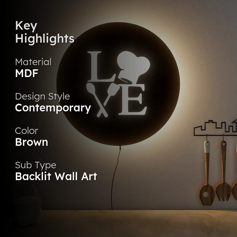 SoulMate Backlt MDF Wall Accent media 2