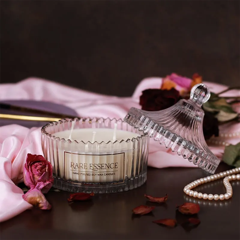 Penelope Carved Jar Candle - Woody Notes media 6