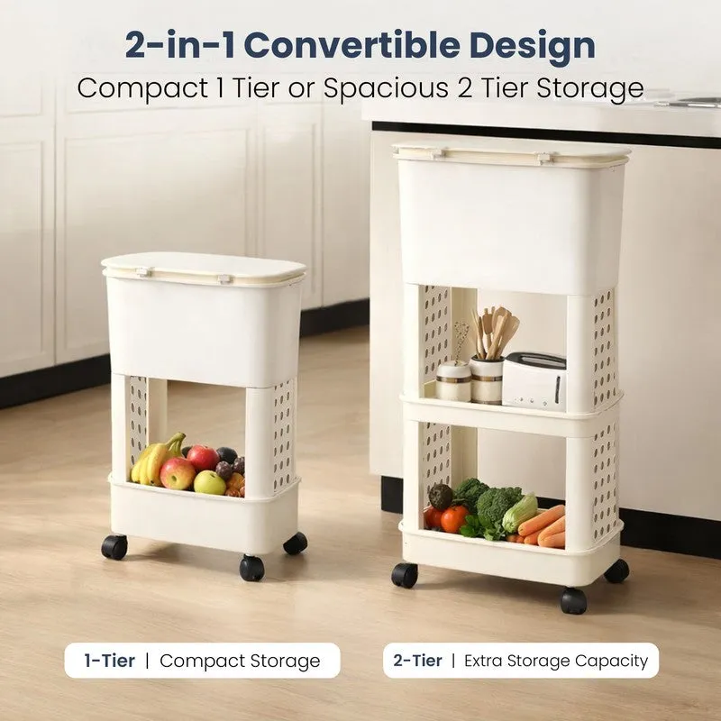 Rioware Fresh Cart White Plastic Racks media 11