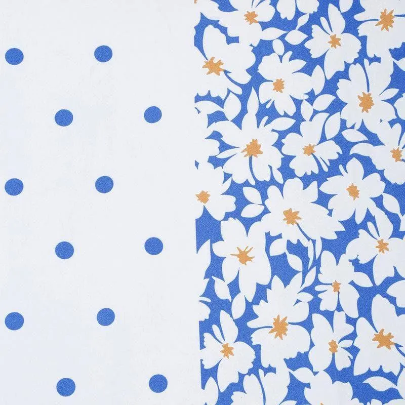 Cerulean Christella Fitted Bedsheet - 150 GSM media 3