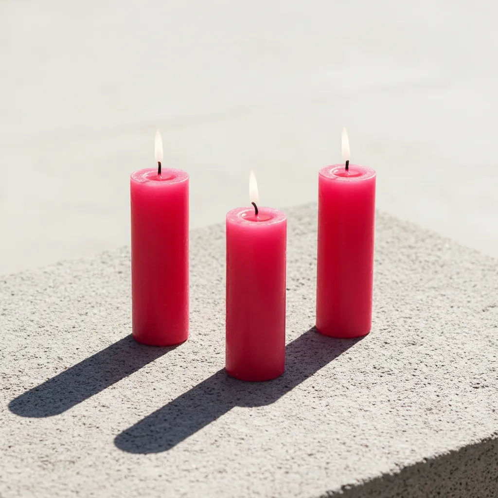 Glorista Rose Scented Candle - Set Of Three media 1