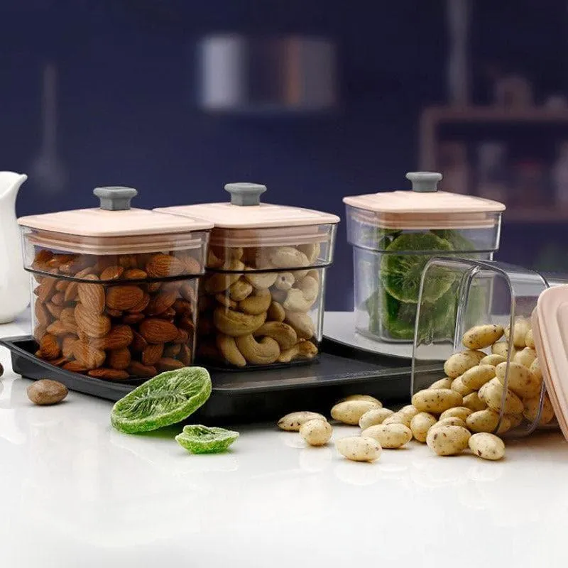 Smart Store Peach Square Jar (250 ML) - Set Of Five media 4