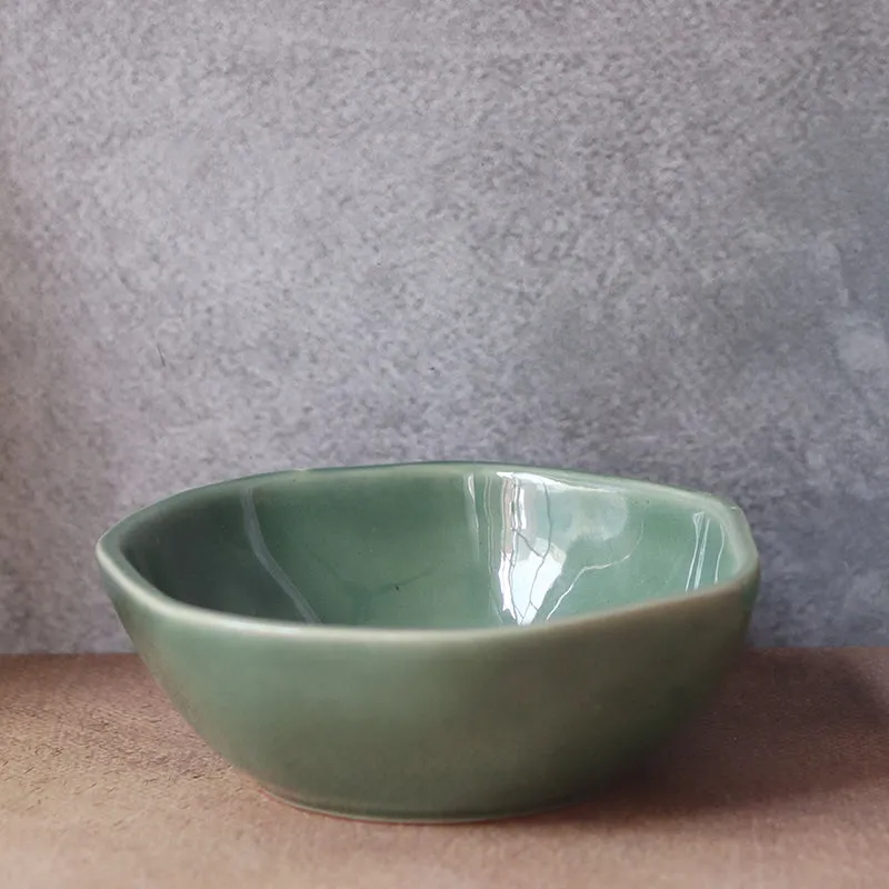 Oneira Ceramic Snack Bowl (Green) - 250 mL media 1