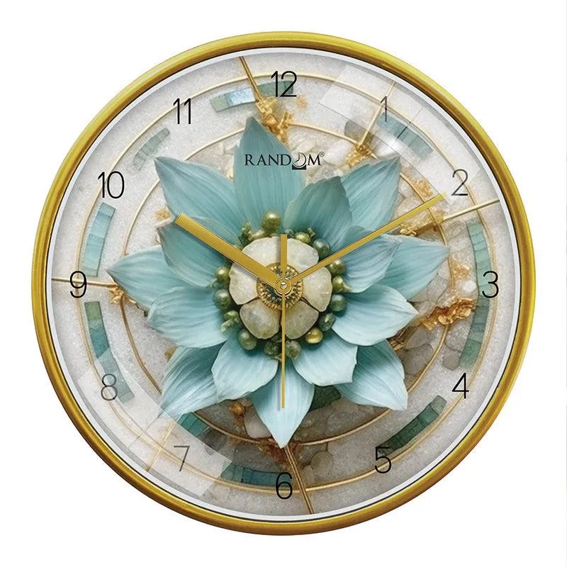 Flora Frame Analog Wall Clock media 4
