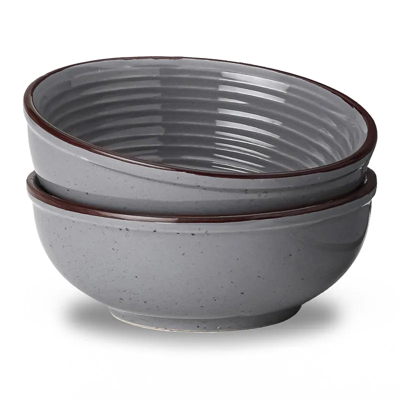 Terra Ridge Serving Bowl (Grey/1000 mL) - Set Of Two media 6