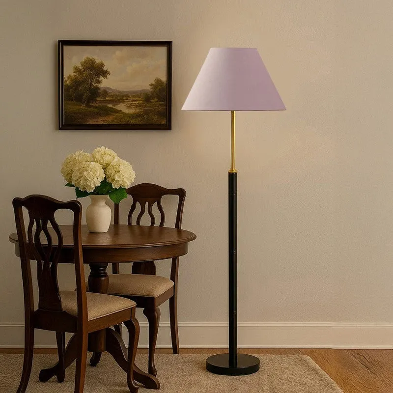 Halo Beam Wooden Floor Lamp - Grey media 4