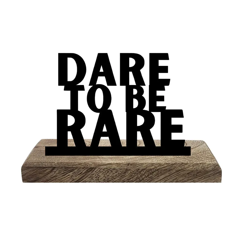 Dare To Be Rare Showpiece - Set Of Two media 2