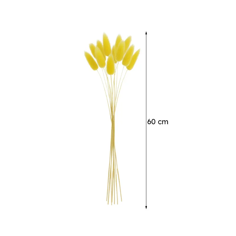 Bucky Dried Bunny Tail Stick (Yellow) - Set Of Fifteen media 4