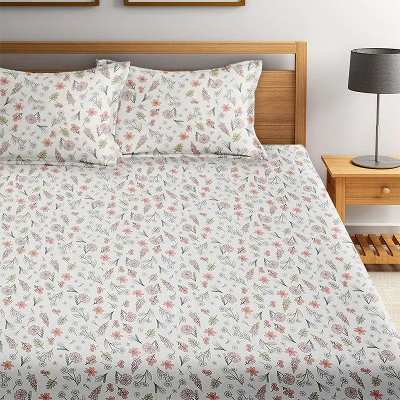 Caneo Floral Cotton Bedsheet - 210 TC media 4
