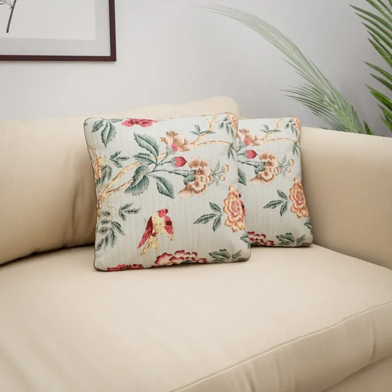 Blossom Trails Cotton Cushion Covers - Set Of Two media 5