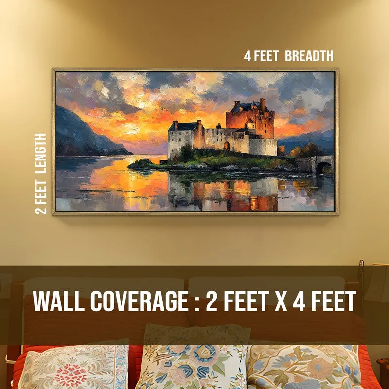 Ancient Walls Canvas Wall Painting With Frame media 8