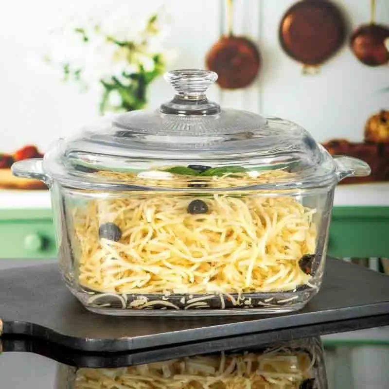 Perika Glass Casserole (Transparent) - 2150 mL media 1