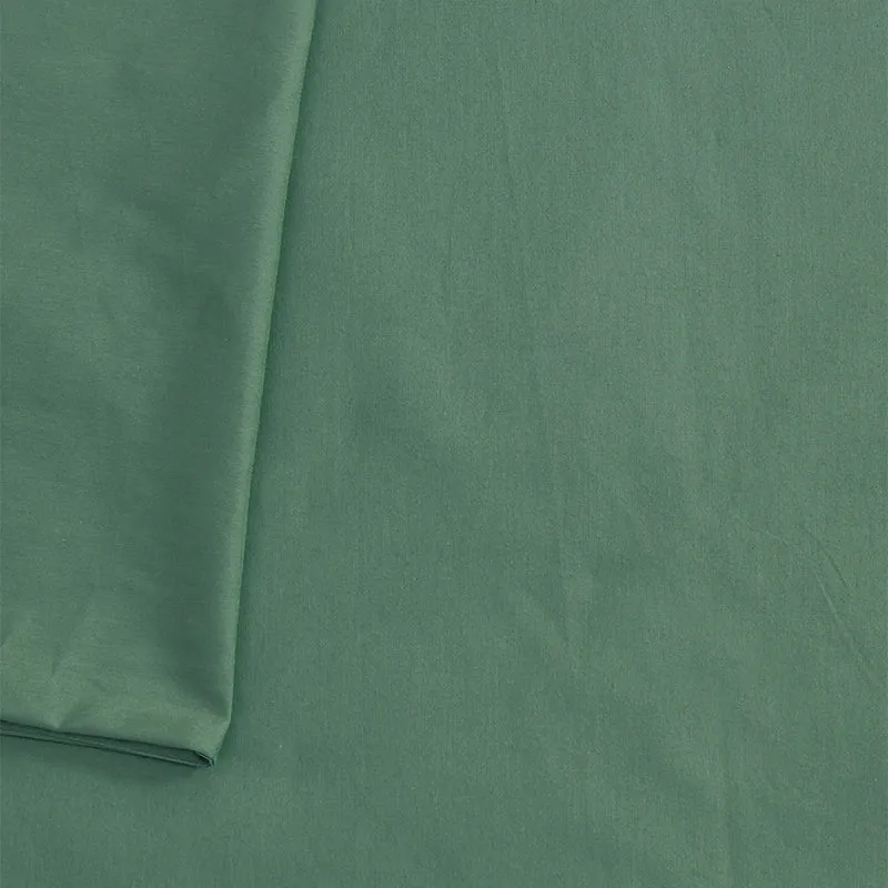 Blanqa Solid Cotton Bedsheet (Green) - 400 TC media 4