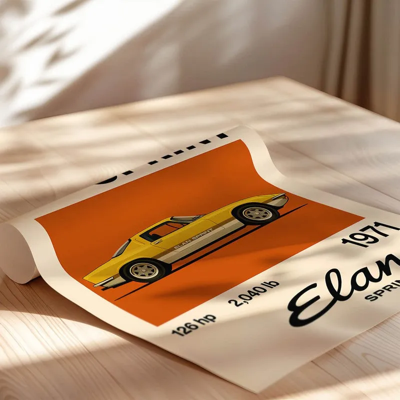 Lotus Elan Sprint Wall Poster media 5