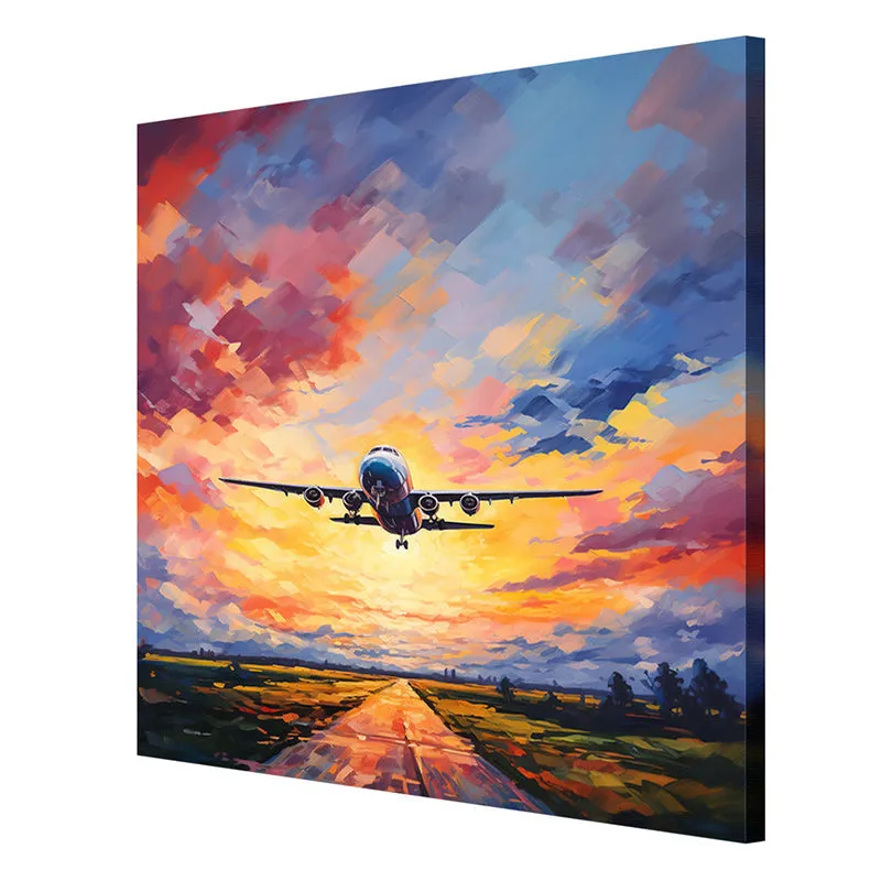 Aeroplane Flying Wall Painting media 6