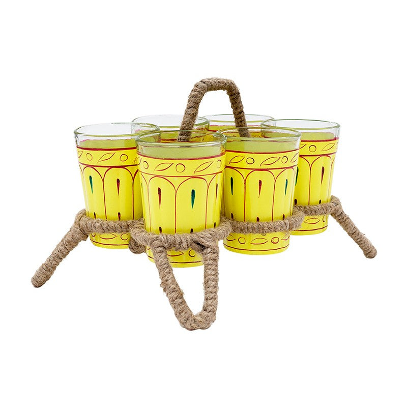 Brew Serve Handpainted Tea Set With Stand - Eight Piece Set media 7