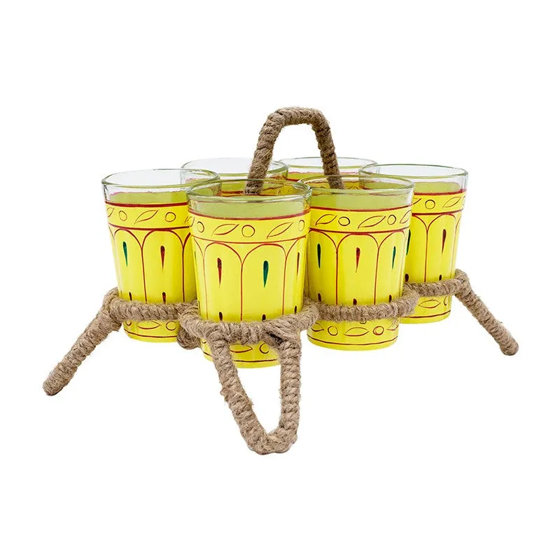 Brew Serve Handpainted Tea Set With Stand - Eight Piece Set media 7