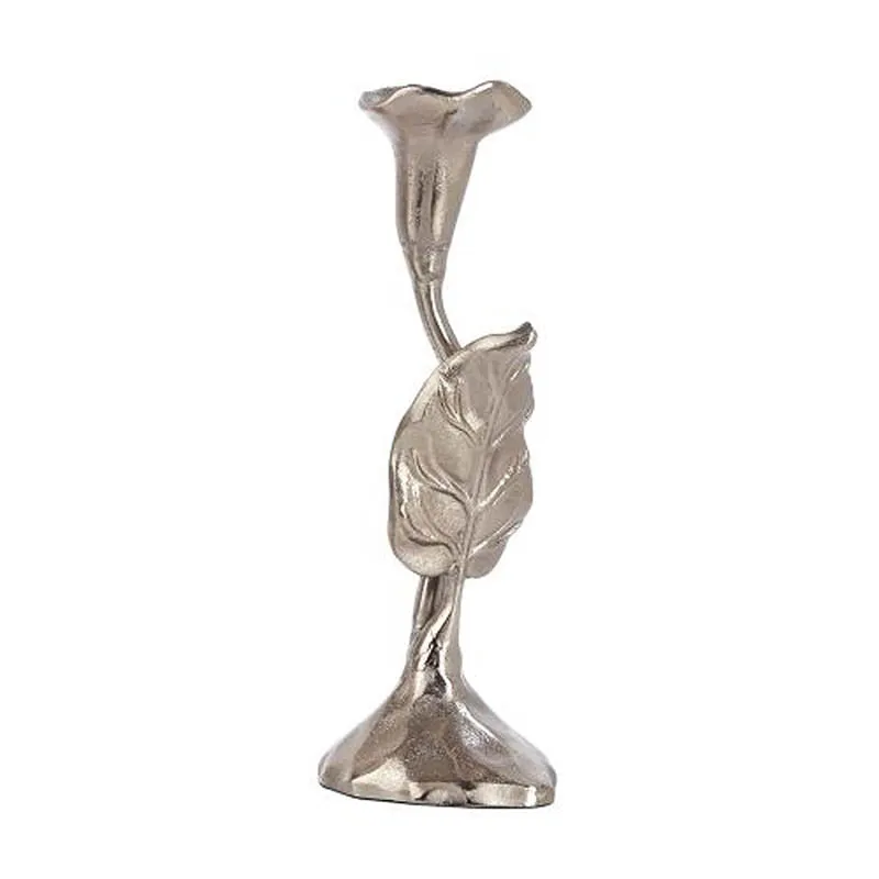Joles Leaf Candle Holder (Silver) - Medium media 3