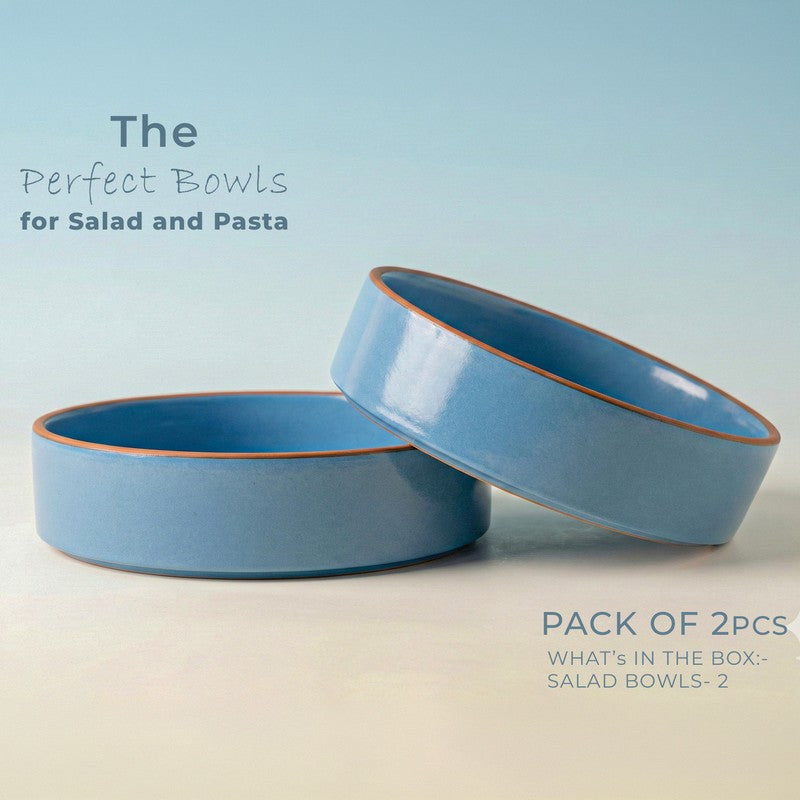 Savro Ceramic Salad Bowl (700 mL Each) - Set Of Two media 4