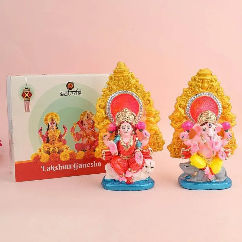Harmony Lakshmi Ganesha Idol Set media 3